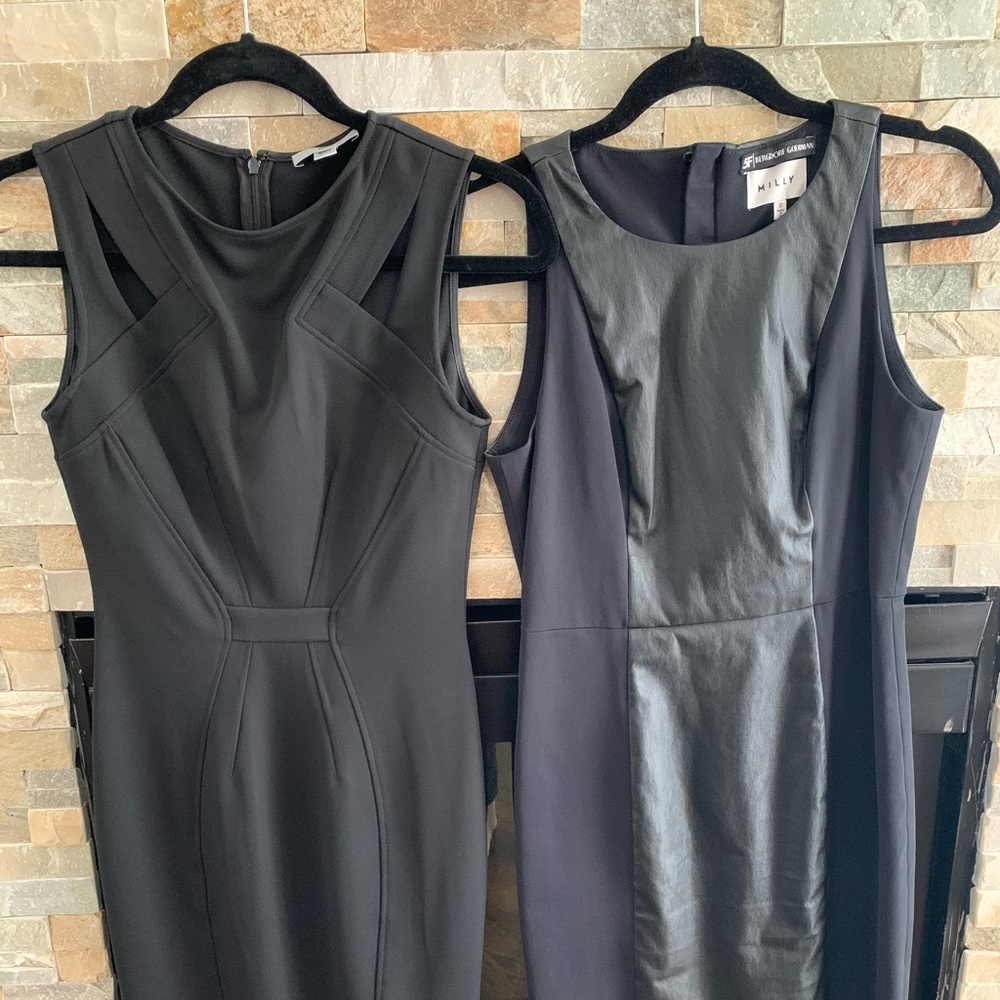 Two black cocktail dresses